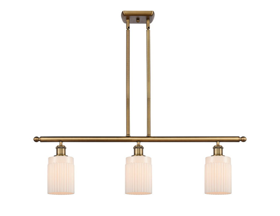 Innovations - 516-3I-BB-G341-LED - LED Island Pendant - Ballston - Brushed Brass