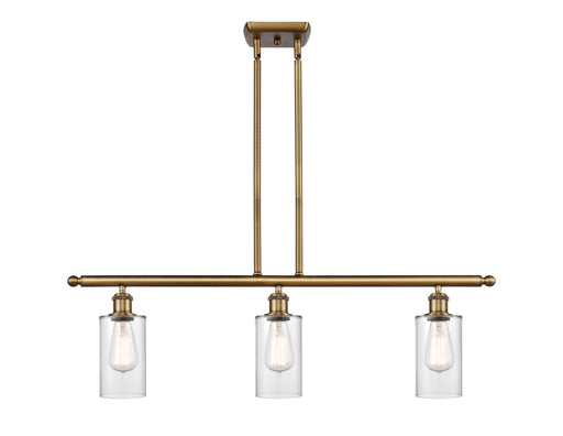 Innovations - 516-3I-BB-G802 - Three Light Island Pendant - Ballston - Brushed Brass