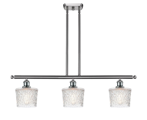 Ballston Three Light Island Pendant Brushed Satin Nickel