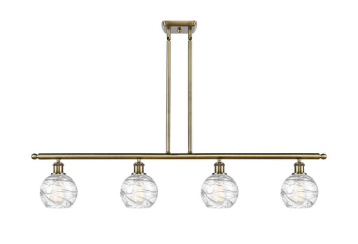 Ballston Four Light Island Pendant Antique Brass