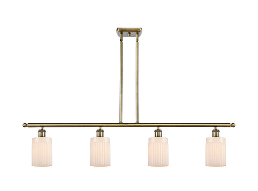 Ballston Four Light Island Pendant Antique Brass