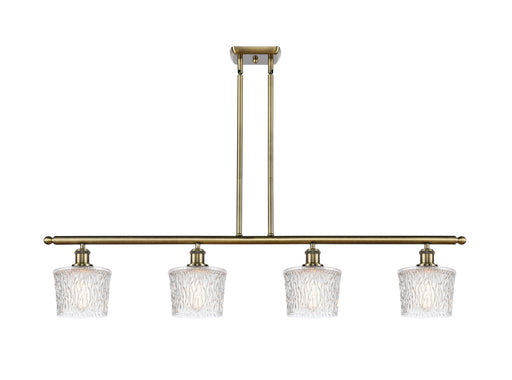 Ballston Four Light Island Pendant Antique Brass