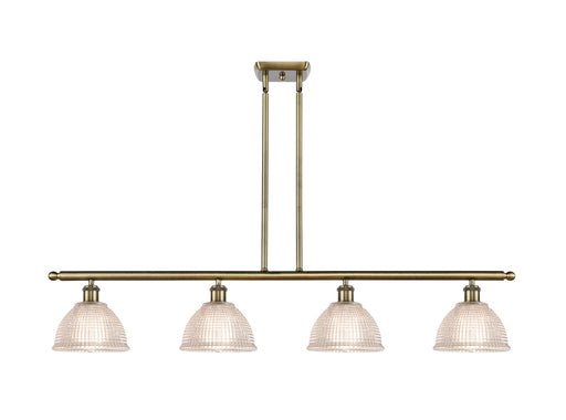 Ballston Four Light Island Pendant Antique Brass