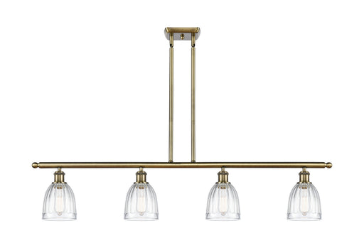 Ballston Four Light Island Pendant Antique Brass