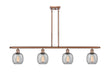 Innovations - 516-4I-AC-G104-LED - LED Island Pendant - Ballston - Antique Copper