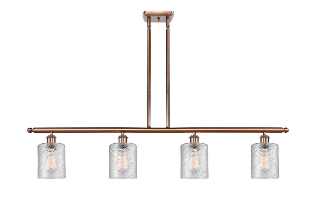 Innovations - 516-4I-AC-G112 - Four Light Island Pendant - Ballston - Antique Copper