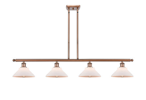 Ballston Four Light Island Pendant Antique Copper