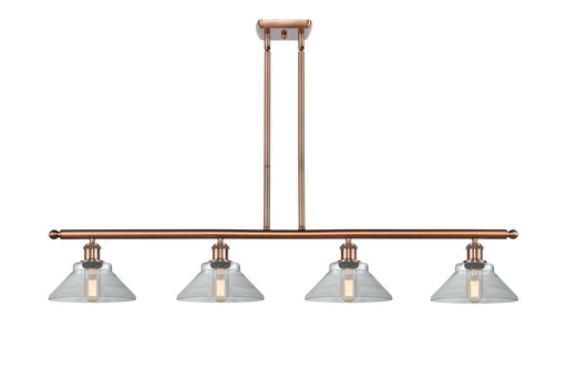 Ballston Four Light Island Pendant Antique Copper