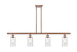 Innovations - 516-4I-AC-G802 - Four Light Island Pendant - Ballston - Antique Copper