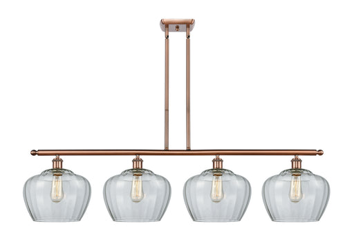 Ballston Four Light Island Pendant Antique Copper
