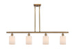 Innovations - 516-4I-BB-G341 - Four Light Island Pendant - Ballston - Brushed Brass
