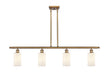 Innovations - 516-4I-BB-G801 - Four Light Island Pendant - Ballston - Brushed Brass