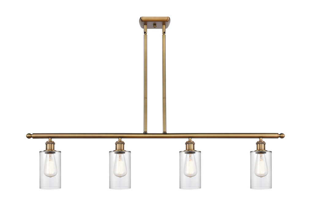 Innovations - 516-4I-BB-G802 - Four Light Island Pendant - Ballston - Brushed Brass