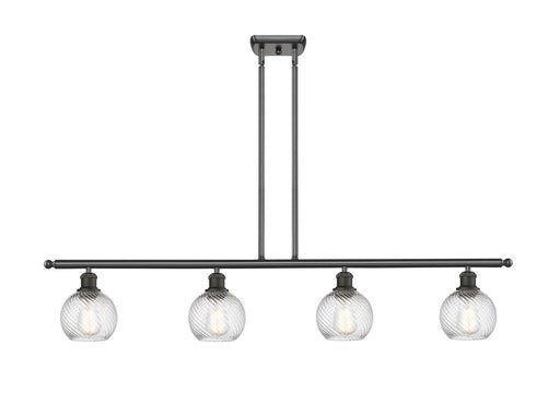 Innovations - 516-4I-OB-G1214-6 - Four Light Island Pendant - Ballston - Oil Rubbed Bronze