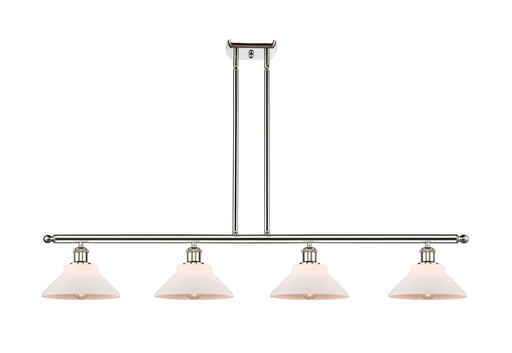 Ballston Four Light Island Pendant Polished Nickel