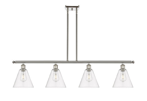 Ballston Four Light Island Pendant Polished Nickel