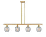 Innovations - 516-4I-SG-G104-LED - LED Island Pendant - Ballston - Satin Gold
