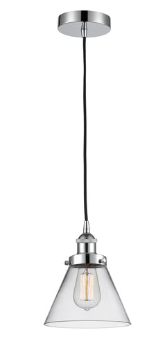 Edison One Light Mini Pendant Polished Chrome