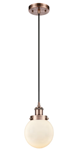 Ballston Urban One Light Mini Pendant Antique Copper