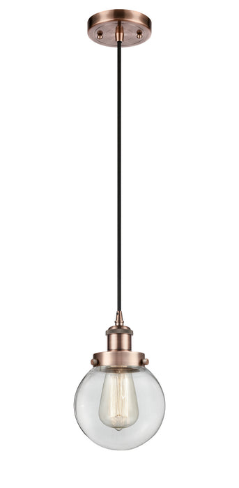 Innovations - 916-1P-AC-G202-6 - One Light Mini Pendant - Ballston - Antique Copper