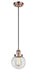 Innovations - 916-1P-AC-G202-6 - One Light Mini Pendant - Ballston - Antique Copper