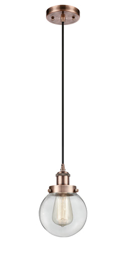 Ballston Urban One Light Mini Pendant Antique Copper