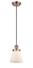 Innovations - 916-1P-AC-G61 - One Light Mini Pendant - Ballston - Antique Copper