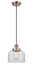 Innovations - 916-1P-AC-G72 - One Light Mini Pendant - Ballston - Antique Copper