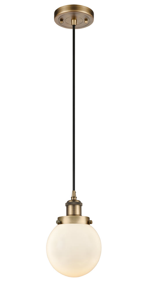 Innovations - 916-1P-BB-G201-6-LED - LED Mini Pendant - Ballston - Brushed Brass