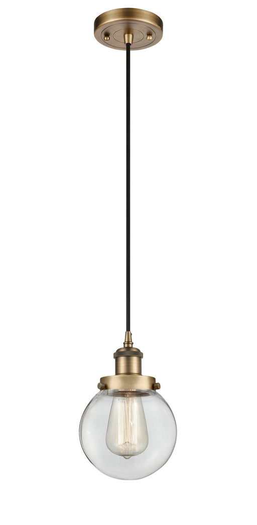Innovations - 916-1P-BB-G202-6 - One Light Mini Pendant - Ballston - Brushed Brass