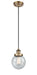 Innovations - 916-1P-BB-G204-6-LED - LED Mini Pendant - Ballston - Brushed Brass