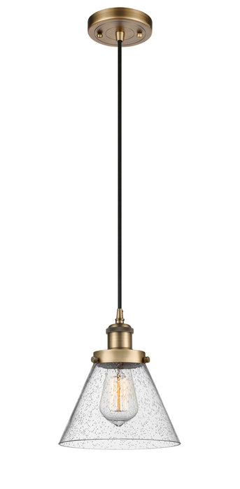 Innovations - 916-1P-BB-G44 - One Light Mini Pendant - Ballston - Brushed Brass