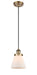 Innovations - 916-1P-BB-G61 - One Light Mini Pendant - Ballston - Brushed Brass