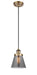 Innovations - 916-1P-BB-G63-LED - LED Mini Pendant - Ballston - Brushed Brass