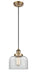 Innovations - 916-1P-BB-G72 - One Light Mini Pendant - Ballston - Brushed Brass