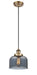 Innovations - 916-1P-BB-G73-LED - LED Mini Pendant - Ballston - Brushed Brass