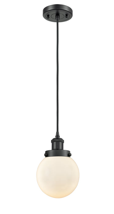 Innovations - 916-1P-BK-G201-6-LED - LED Mini Pendant - Ballston - Matte Black