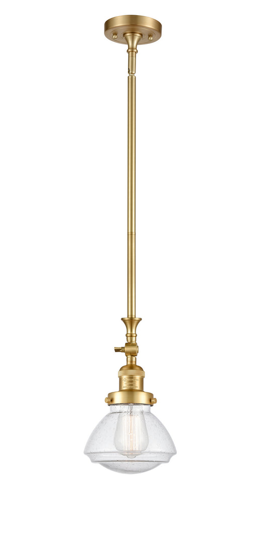 Innovations - 206-SG-G324 - One Light Mini Pendant - Franklin Restoration - Satin Gold