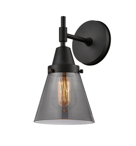 Caden One Light Wall Sconce Matte Black