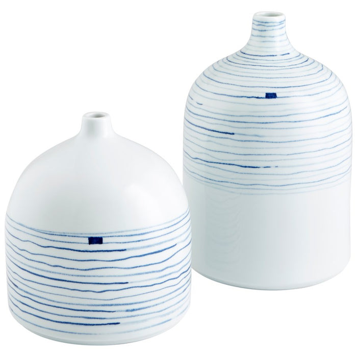 Cyan - 10802 - Vase - Blue And White