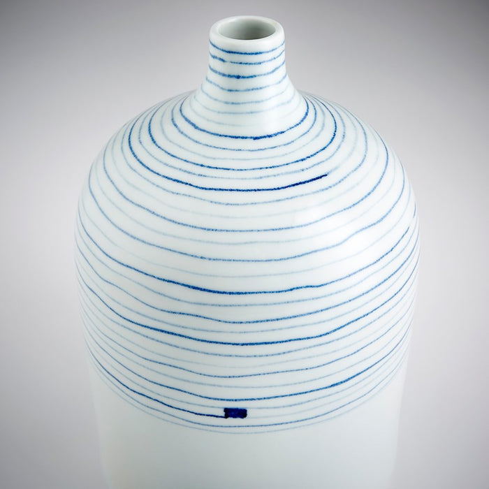 Cyan - 10803 - Vase - Blue And White