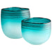 Cyan - 10895 - Vase - Blue And White