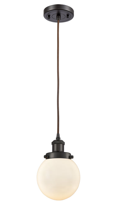 Innovations - 916-1P-OB-G201-6 - One Light Mini Pendant - Ballston - Oil Rubbed Bronze