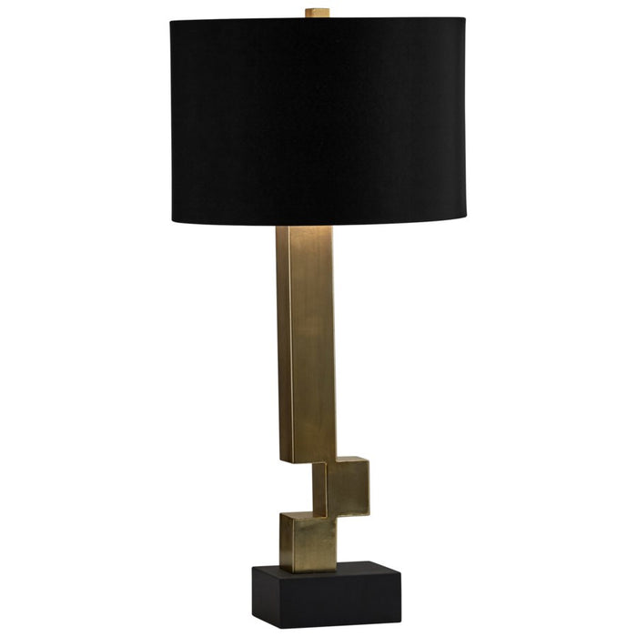 Cyan - 10985 - One Light Table Lamp - Black And Frosted