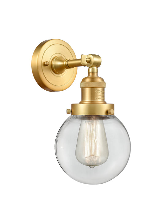 Innovations - 203-SG-G202-6-LED - LED Wall Sconce - Franklin Restoration - Satin Gold