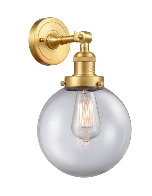 Innovations - 203-SG-G202-8-LED - LED Wall Sconce - Franklin Restoration - Satin Gold