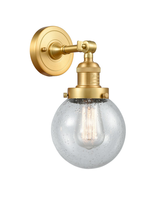 Innovations - 203-SG-G204-6-LED - LED Wall Sconce - Franklin Restoration - Satin Gold