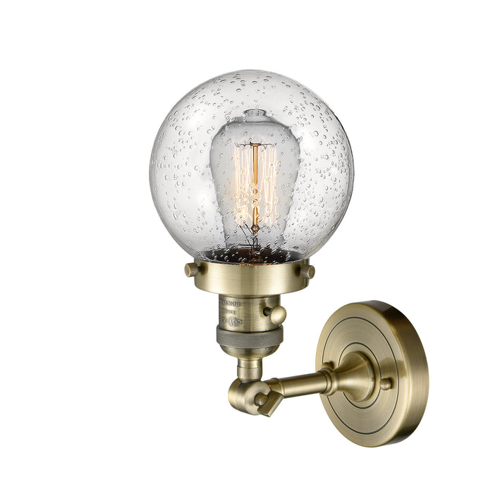 Innovations - 203SW-AB-G204-6 - One Light Wall Sconce - Franklin Restoration - Antique Brass