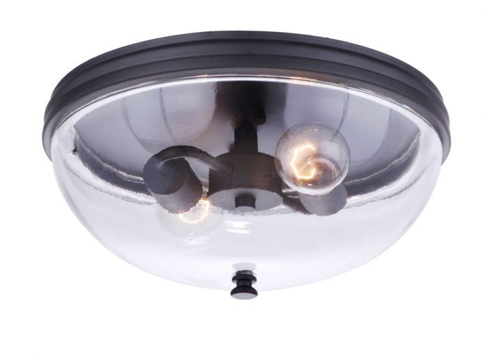 Craftmade - ZA3537-MN - Two Light Outdoor Flush Mount - Sivo - Midnight