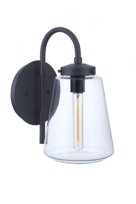 Craftmade - ZA3814-MN - One Light Outdoor Wall Mount - Laclede - Midnight